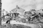 Covent Garden market, 1824 (lithograph)