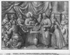 Life of Christ, the Last Supper, preparatory study of tapestry cartoon for the Church Saint-Merri in Paris, c.1585-90 (pierre noire & wash & white highlights on paper)