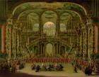 A Dance in a Baroque Rococo Palace (oil on canvas)