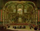 A Dance in a Baroque Rococo Palace (oil on canvas)