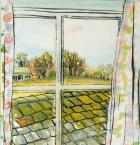 Through the Cottage Window Suffolk, 2010, (watercolour)