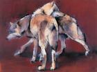 Wolf Composition, 2001 (oil on canvas)