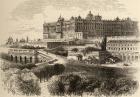 The Royal Palace, Madrid, illustration from 'Spanish Pictures' by the Rev. Samuel Manning (engraving)