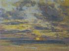 Study of the Sky with Setting Sun, c.1862-70 (pastel on paper)