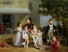 Portrait of Napoleon Bonaparte (1769-1821) with his Nephews and Nieces on the Terrace at Saint-Cloud, 1810 (oil on canvas)