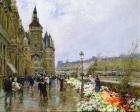 Flower Sellers by the Seine