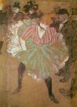 Panneaux pour la baraque de la Goulue, é la foire du Tréne é Paris. The Dance at the Moulin-Rouge: la Goulue (Louise Weber), 1895 (oil on canvas)