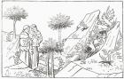 Friar Oderic arrives at purgatory. Odoric or Oderic of Pordenone. Italian late-medieval Franciscan friar and missionary explorer. During his travels he inadvertently arrived at a sort of minor Inferno or a place for lost souls, belief in a place of this k