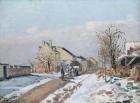 The Road from Gisors to Pontoise, Snow Effect, 1872 (oil on canvas)