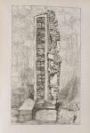 Representation of Mayan Hieroglyphics on a Stele, from 'Narrative and Critical History of America', pub. in 1889 (engraving)