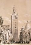 The Giralda, Seville, from 'Picturesque Sketches in Spain', c.1832-33 (litho)