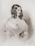 Princess Victoire of Saxe-Coburg and Gotha, Duchess of Nemours, 1822-1857. From a portrait by Sir.W.Ross.From the book The Girlhood of Queen Victoria 1832-1840 Vol II published 1912.