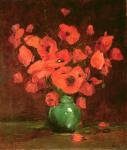 Vase of Flowers (oil on canvas)