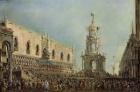 The Doge Watching the Festival of Giovedi Grasso in the Piazzetta di San Marco, 1766-70 (oil on canvas)