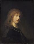 Saskia van Uylenburgh, c.1634-1640 (oil on panel)