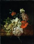 Still Life with Flowers (oil on canvas)