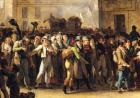 The Conscripts of 1807 Marching Past the Gate of Saint-Denis, detail of the conscripts (oil on canvas) (see also 92387)