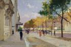 Avenue Montaigne, Paris (oil on canvas)