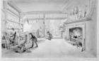 The Kitchen of Mr. Sander's Coffee and Eating House, Newgate Street, 1828 (w/c on paper)