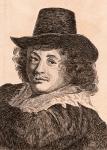 Frans Hals, illustration from '75 Portraits Of Celebrated Painters From Authentic Originals', published in 1817, London (engraving)