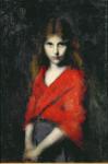Portrait of a Young Girl, The Shiverer (oil on canvas)