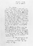 Letter sent by Alphonse Daudet, 1889 (pen & ink on paper)