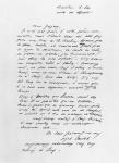 Letter sent by Alphonse Daudet, 1889 (pen & ink on paper)