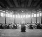 Reading room in library, University of Michigan, Ann Arbor, Michigan, c.1901 (b/w photo)