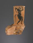 Athenian Attic black-figure Nikosthenic amphora fragment, c.550-40 BC (terracotta)