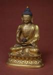 Buddha Amitayus seated in meditation holding the vase of nectar (amrta) in his lap (bronze)