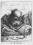 St. Luke (engraving) (b/w photo)