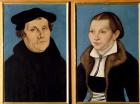 Double portrait of Martin Luther and Katherin von Bora, 1529 (oil on panel)