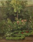 A Rose Garden, 1862 (oil on canvas)