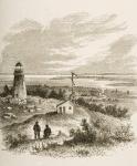 Sandy Hook New Jersey, seen from the lighthouse in the 1870s, c.1880 (litho)