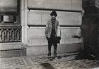 Newsboy, 1909 (b/w photo)