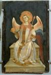 Angel Seated on a Throne, the Orb in one hand, the Sceptre in the other, c.1348-54 (oil on panel)