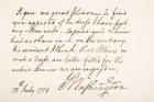 Handwriting and signature of George Washington, 1758 (pen & ink on paper)