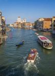 View along the Grand Canal to Santa Maria della Salute, Venice, Veneto Region, Italy (photo)