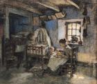 Domestic Interior, Wissant, 1913 (pastel on paper)