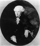 Portrait of Emmanuel Kant (1724-1804), published by F. Bruckmann, 1905 (mezzotint) (b/w photo)