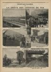 Snapshots of the rail strike, illustration from 'Le Petit Journal', supplement illustre, 23rd October 1910 (b/w photo)