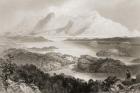 Lake Garromin, Connemara, County Galway, from 'Scenery and Antiquities of Ireland' by George Virtue, 1860s (engraving)