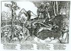 Roman Catholicism and Lutheranism Contrasted, c.1520-21 (woodcut) (b/w photo)