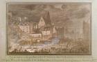 View of the Presbytery and Eglise des Saints-Innocents During Demolition, 1787 (w/c on paper)