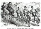 A New way to travel to Brighton, 1864 (engraving)