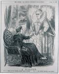 A Vision, 1868 (engraving) (b/w photo)