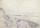Salisbury Plain from Old Sarum, 1829 (graphite on paper)