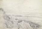 Salisbury Plain from Old Sarum, 1829 (graphite on paper)