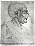 Portrait of Titus Livius known as Livy (59BC-17AD) (red chalk)