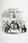 Christmas Eve at Mr. Wardle's, illustration from `The Pickwick Papers' by Charles Dickens (1812-70) published 1837 (litho)